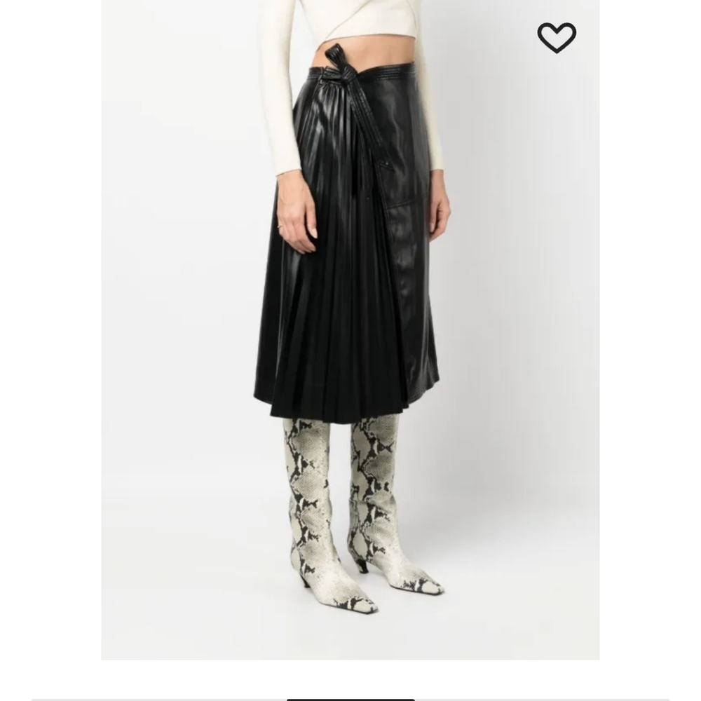 Simkai Vegan Leathe Black Size 0 - Picture 3 of 11